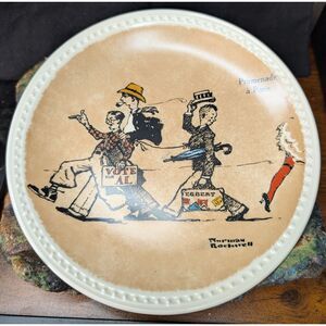 Norman Rockwell Collector Plates – Limited Edition Pair